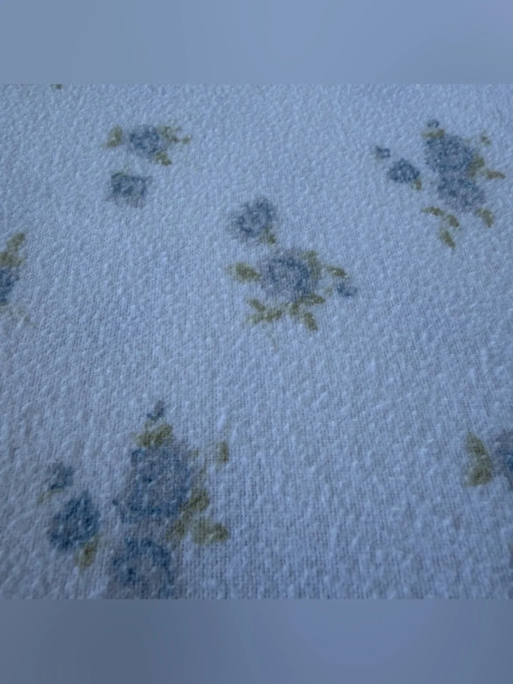 Simply Shabby Chic Misty Rose Flannel Flat Sheet F/Q Cottage Farmhouse HTF